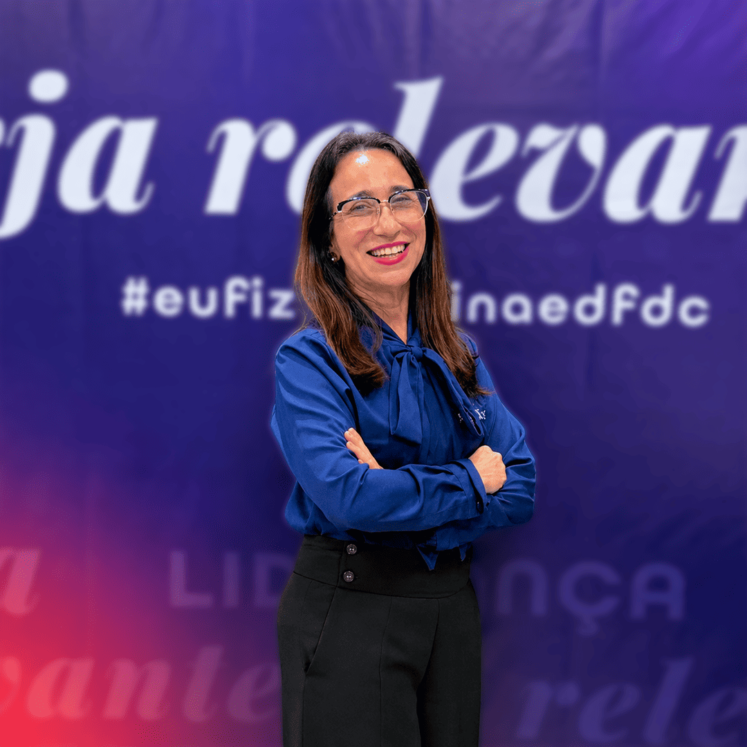 Profissional em evento corporativo